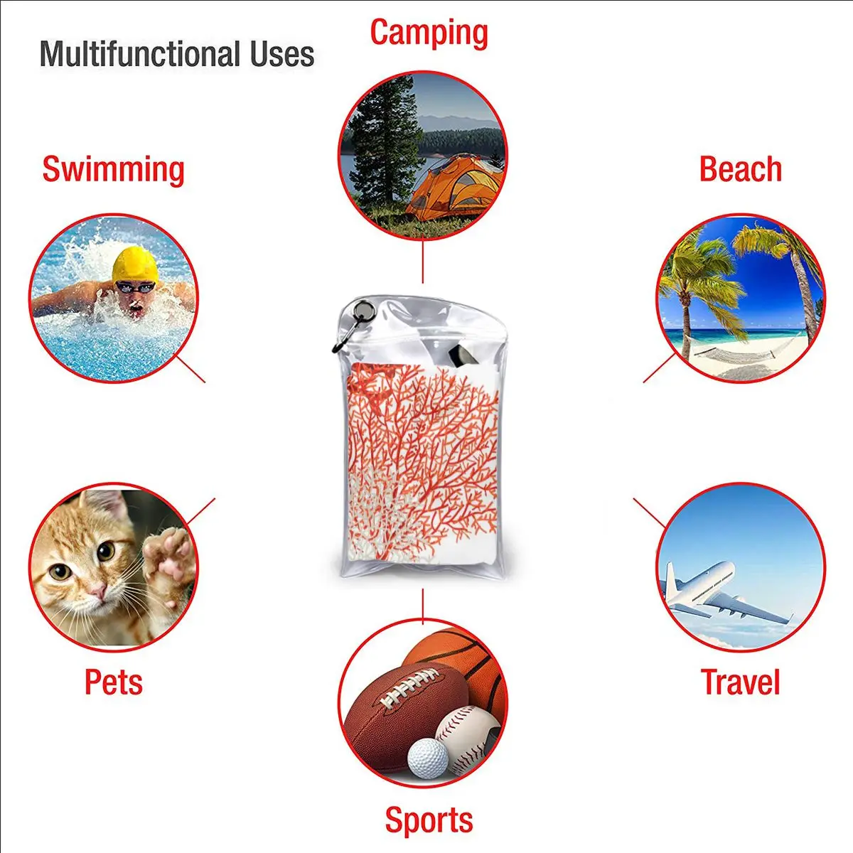 

Bath Towel Marine Lobster Anchor Corals Quick Dry Towel Thin Absorbent Soft Towel for Home Travel Camping Swimming Beach Sport