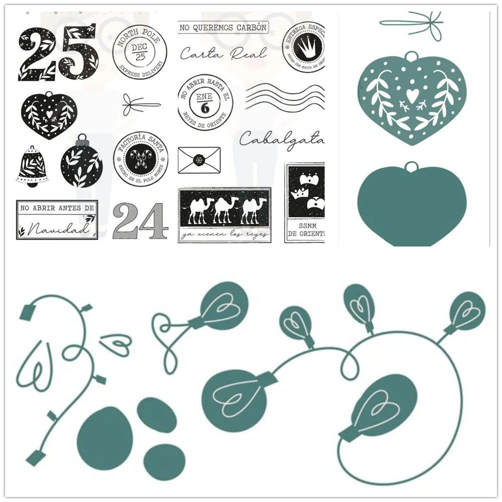 

2021 NEW Spanish Clear Stamp cutting die Transparent seal for DIY scrapbooking/Card Making A5052