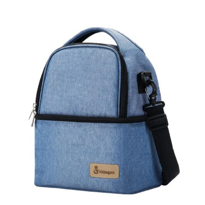 Blue Сумка для подгузников для мам и мам, большая сумка для кормления, рюкзак для путешествий, сумка-холодильник для грудного молока, Детская сумка, рюкзак для подгузников - Цвет: Blue