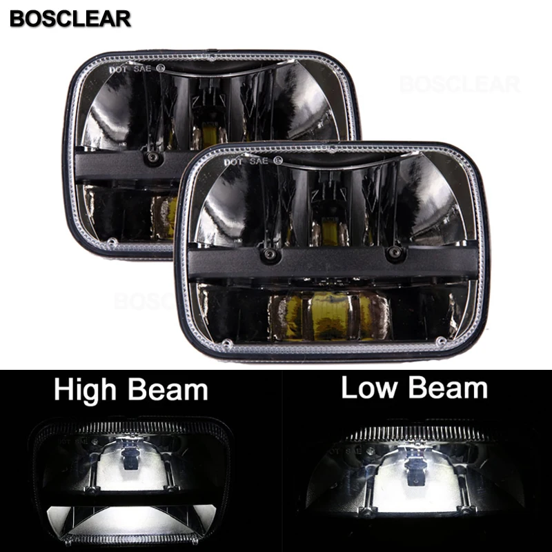 2X7X6 5X7 дюймов светодиодный налобный фонарь для Jeep Wrangler YJ Cherokee XJ аксессуары GMC Savana 1500 2500 3500 GMC Safari Ford F550 F350 F250 E150 Club Wagon E-350 ecoline для Chevrolet Express 3500 1500 Astro для Nissan 240SX