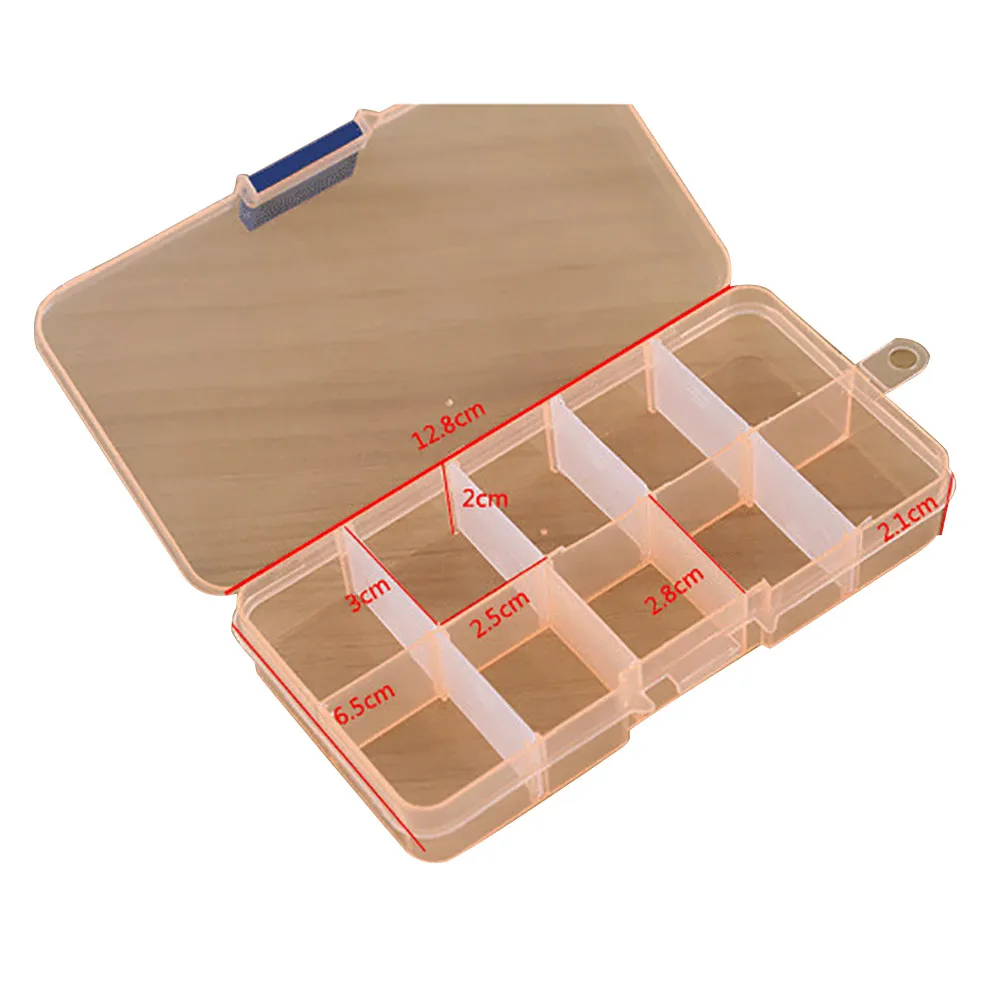 Пластиковый прозрачный Органайзер с 10 отделениями и регулируемыми