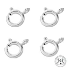 Застежка для кольца из серебра 925 пробы, с открытым соединительным кольцом, 5 шт.лот, для цепочек, браслетов, ожерелий, соединители, изготовление ювелирных изделий
