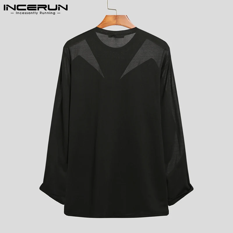 Мужская Сетчатая футболка в стиле пэчворк 2022 привлекательная Прозрачная