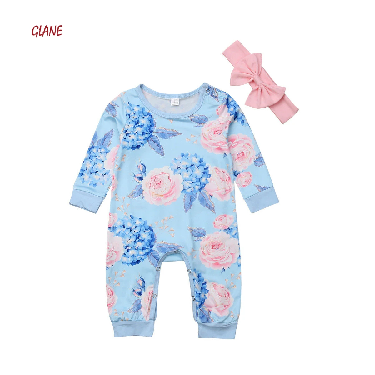 2 шт./комплект комбинезоны с длинным рукавом и повязкой на голову|Ромперы| |