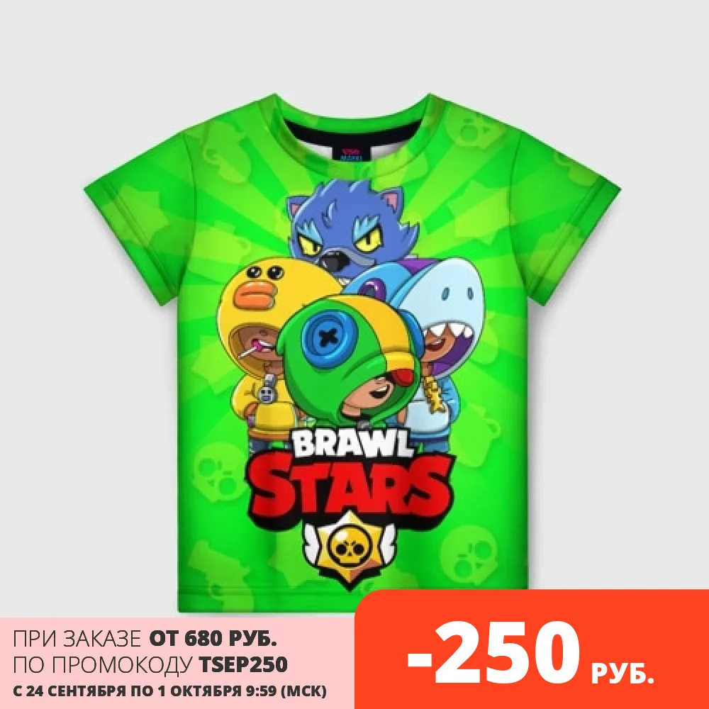 Детская футболка 3D BRAWL STARS LEON | Мать и ребенок