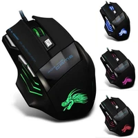 ergonomic wired gaming mouse 7 button led 5500 dpi usb computer photoelectric mouse gamer mice for pc laptop computer peripheral