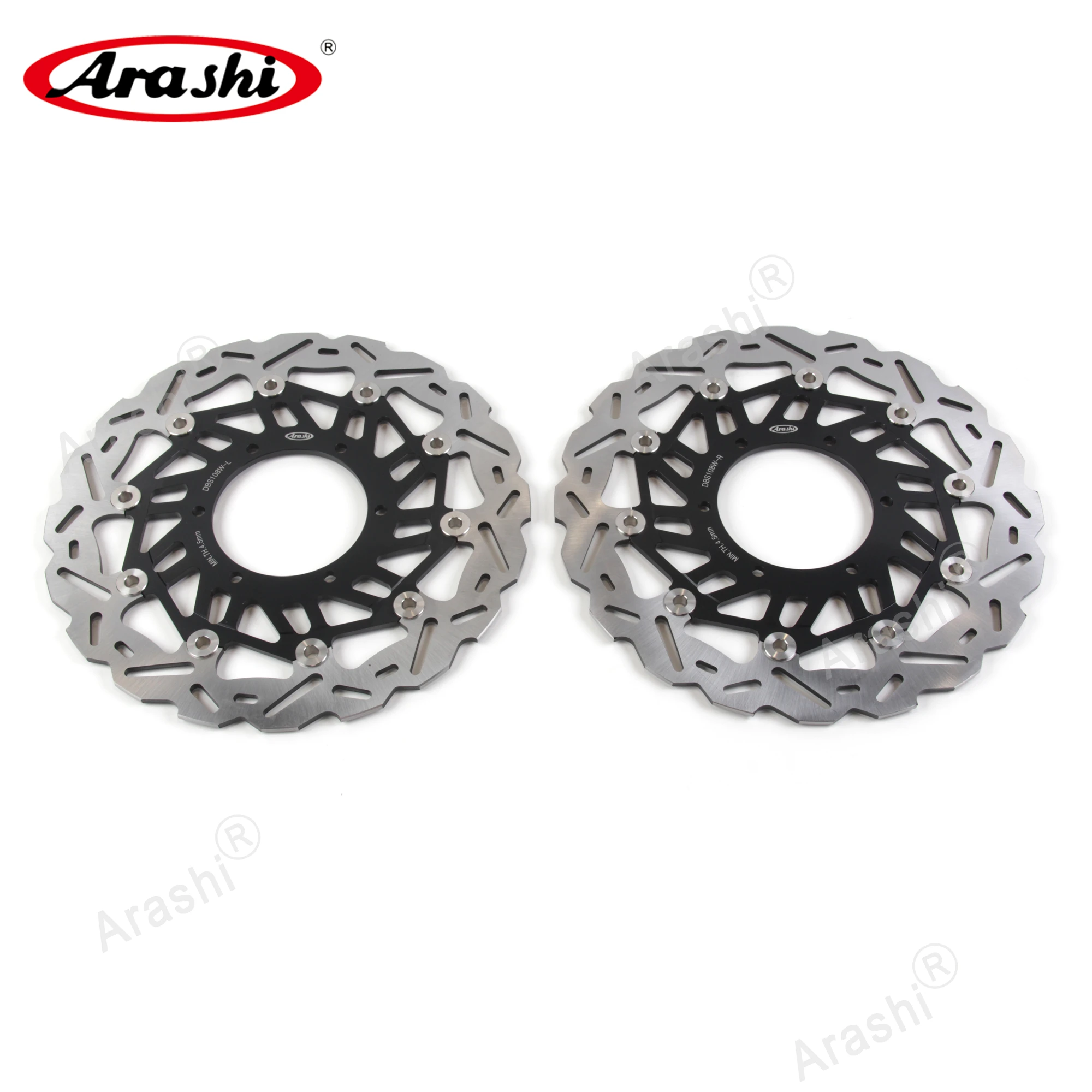 ARASHI новейшие передние тормозные роторы с ЧПУ плавающий тормозной диск для SUZUKI GSX R