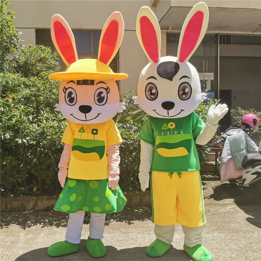 

Easter Rabbit Mascot Costume Bugs Bunny Hare Cosplay Dress Adult Size Complete Outfit Halloween Xmas Birthday Party Parade Suits