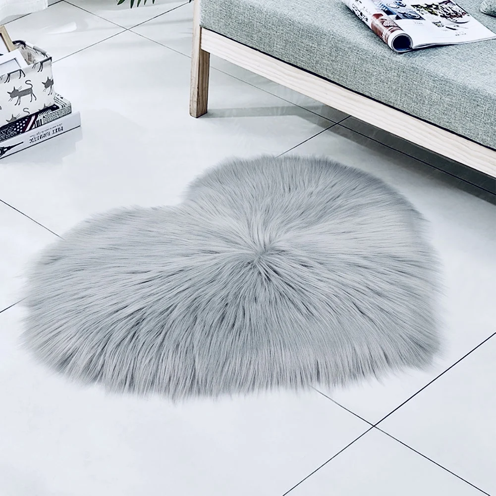 Серый плюшевый мягкий ковер для гостиной рождественские Коврики спальни дивана