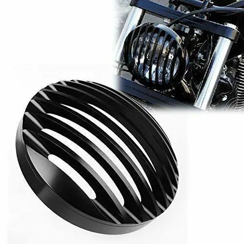 Yiwa 5 3/4 &quotCNC головной светильник Гриль Крышка для Sportster XL 883 1200 2004 14 Мотоцикл CNC