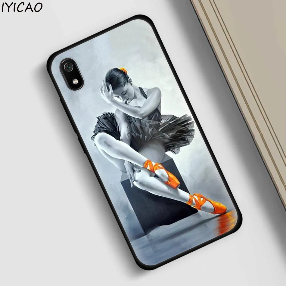 IYICAO балетки Танцы мягкий чехол для Redmi K20 8A 7A iPhone 7 6 Plus Pro 6A 5 5A 4X 4A S2 Go силиконовый |