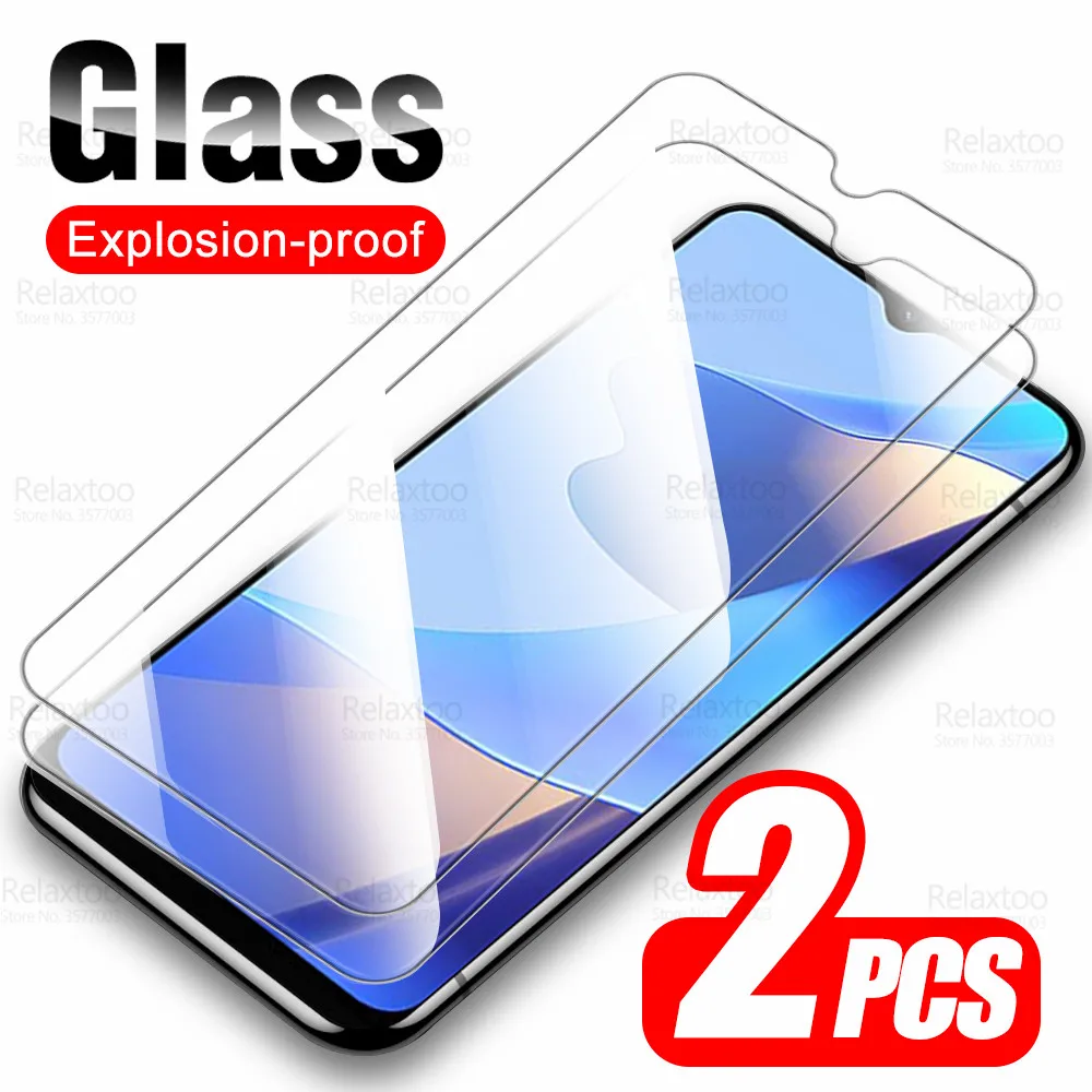 

2pcs Full Cover Protective Glass For Oppo A16 Tempered Glass Oppoa16 A 16 2021 CPH2269 CPH2275 6.52" Screen Protector Guard Film