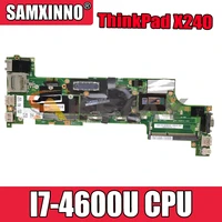 akemy viux1 nm a091 for lenovo thinkpad x240 notebook motherboard cpu i7 4600u 100 fru 04x5163 04x5166 04x5178 04x5167