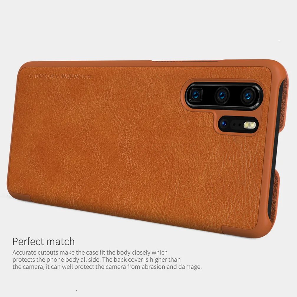 Для huawei P30 Pro кожаный чехол NILLKIN Qin Серия Бумажник флип-чехол для huawei P30 Pro чехол из натуральной кожи чехол для телефона