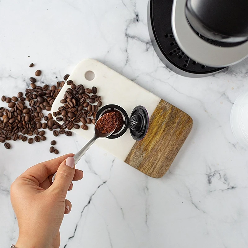 

Reusable K Cups, Universal Fit Reusable Coffee Filters with Food Grade for Keurig 1.0 and 2.0 Brewers Filter
