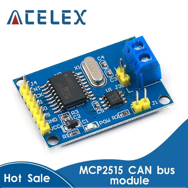 MCP2515 CAN шина модуля TJA1050 приемник SPI для 51 MCU контроллер рычага|spi|spi modulespi controller |