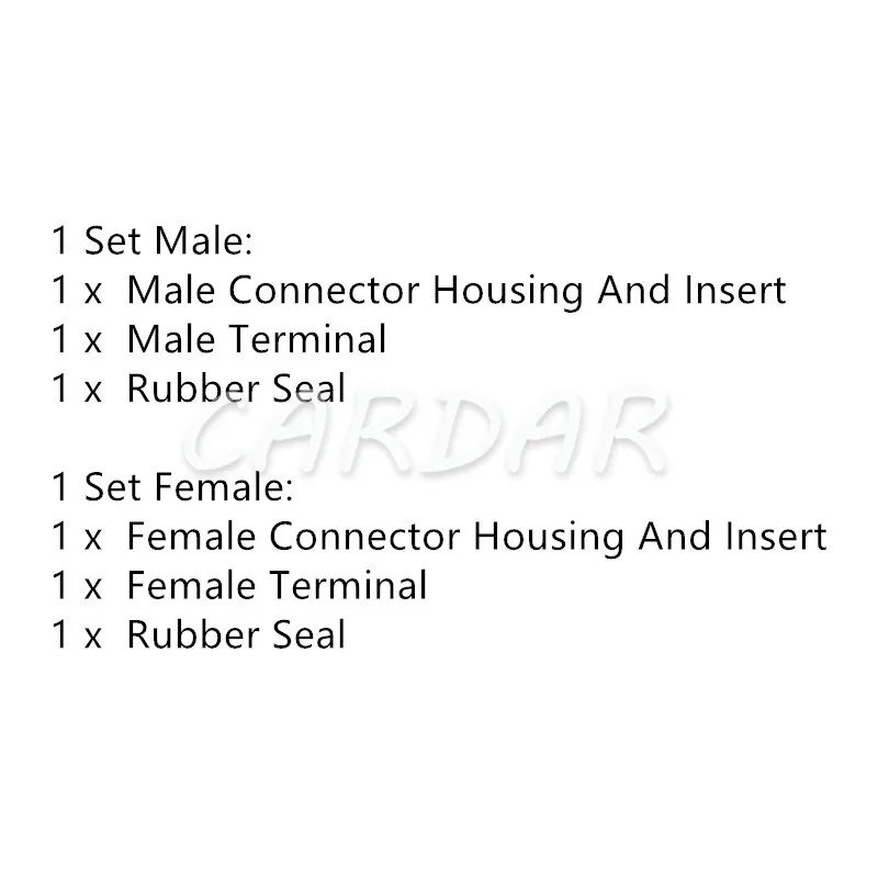 1 компл. Pin водонепроницаемый автомобильный разъем топливный инжектор