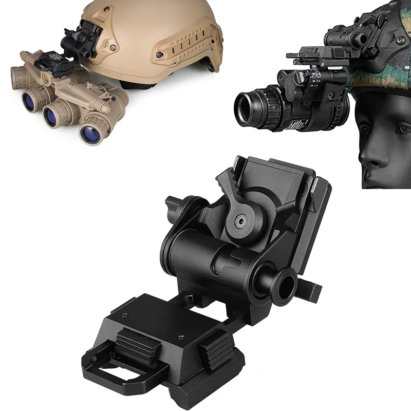 Helmet Night Vision Monocular Mount L4G24 Metal NVG Arms Mount FAST OPS PJ MICH BJ for PVS-14 PVS-15 PVS-18 and GPNVG18 NV8000