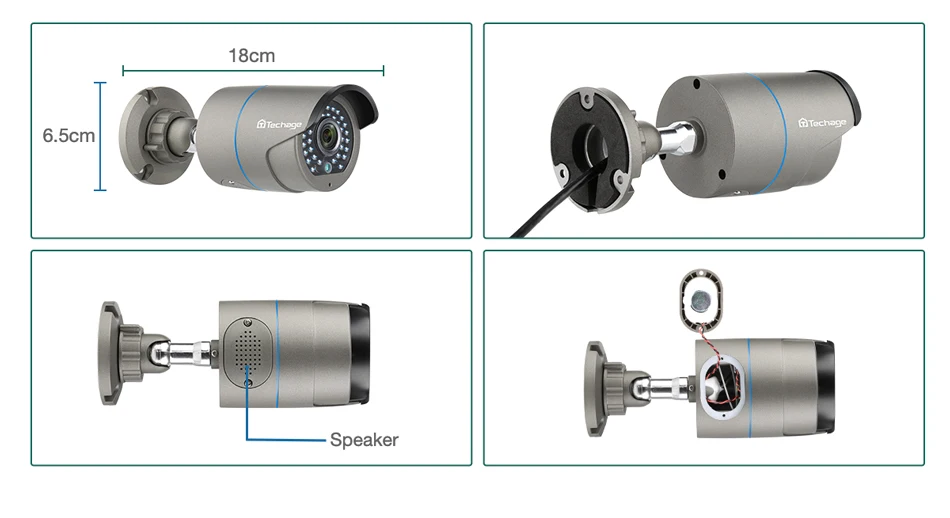 H.265 8CH 1080P POE CCTV система безопасности NVR Комплект Двухсторонний аудио 2MP ИК Открытый водонепроницаемый AI IP камера P2P комплект видеонаблюдения