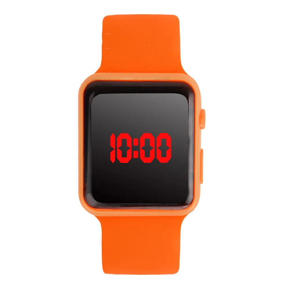 Модные унисекс Мужские и женские часы Reloj de los hombres детские цифровые светодиодные спортивные часы с силиконовым ремешком Наручные часы Подарки