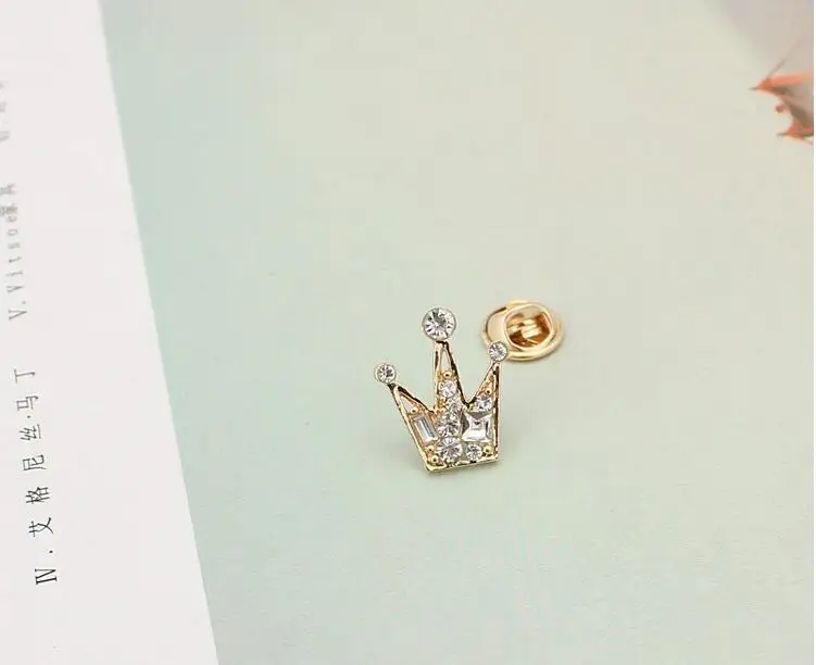 Женская и мужская Брошь Стразы в форме короны с кристаллами | Украшения