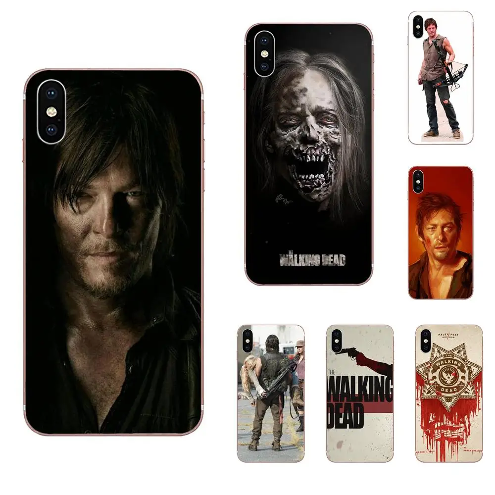 Мягкий ТПУ дизайнерский телефон 2019 Ходячие мертвецы Дэрил Диксон для Huawei P7 P8 P9 P10