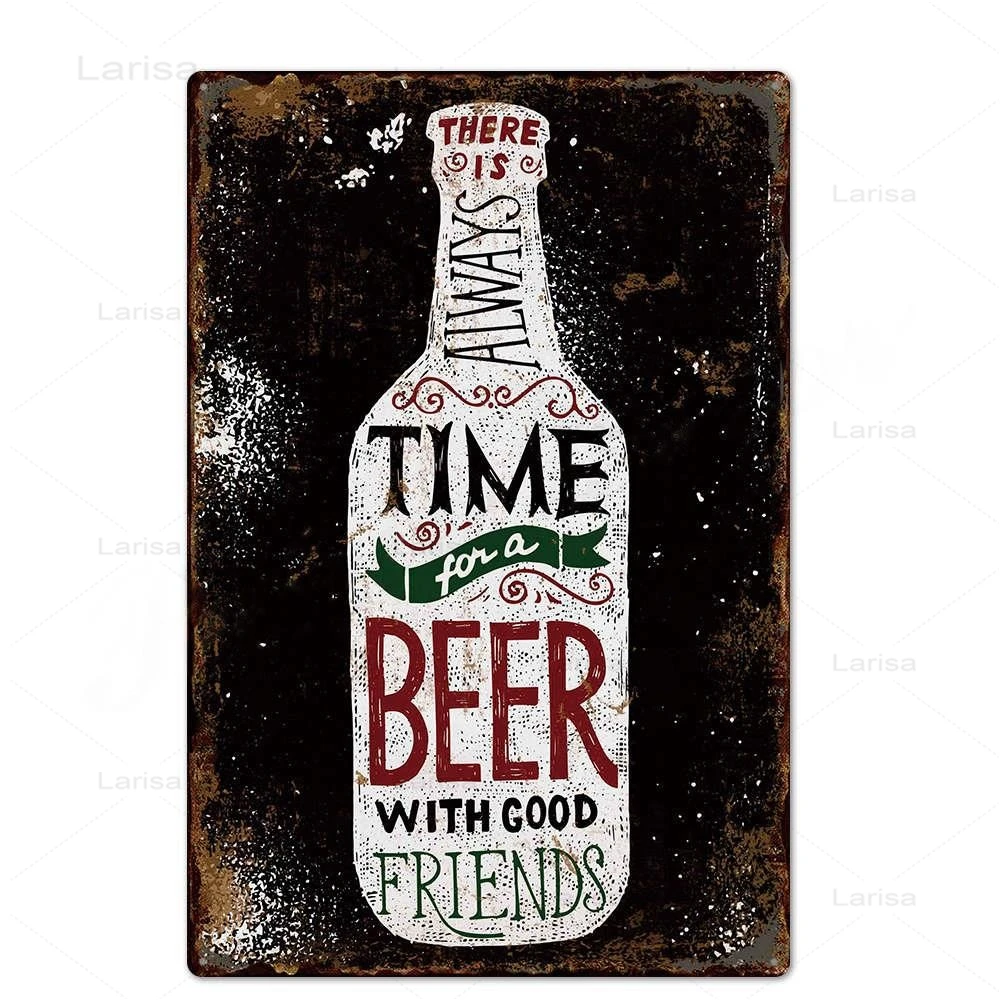 Винтажные пивные металлические жестяные знаки Настенный декор для паба таверны