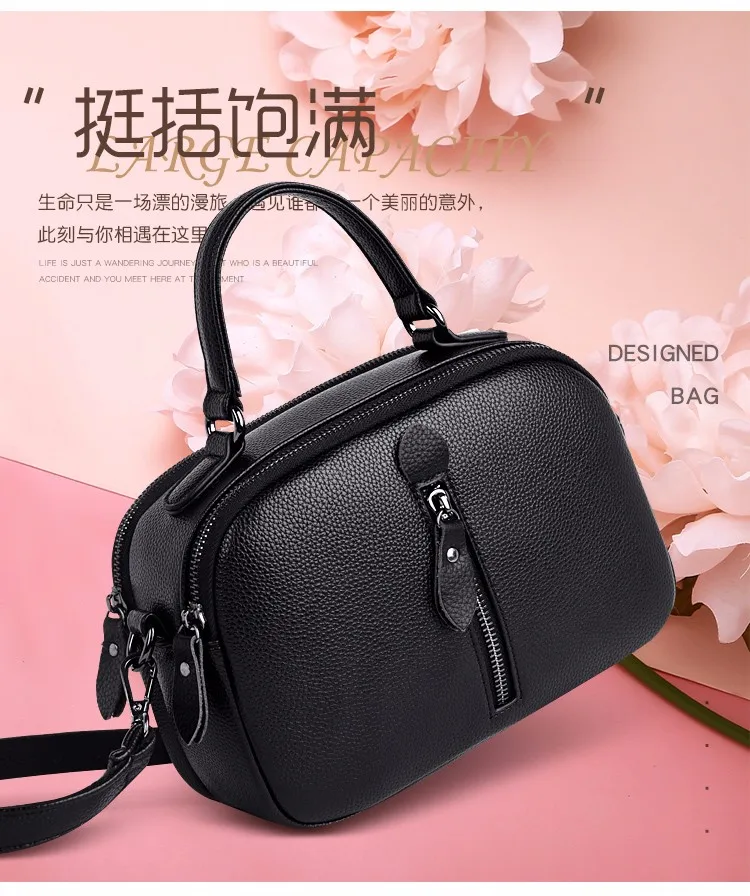 2019 Новая модная простая и элегантная женская сумка из искусственной кожи на