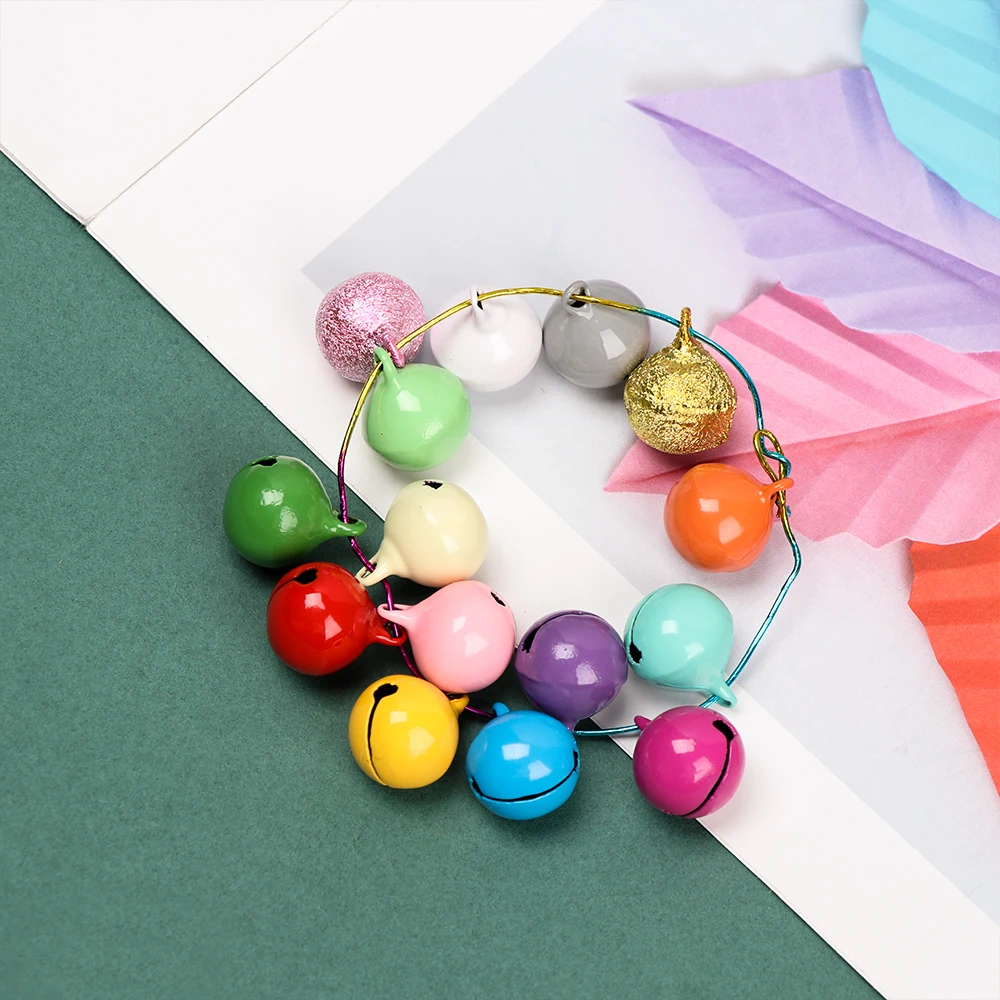 10 шт./упак. железные металлические бусины колокольчики Колокольчик для елки