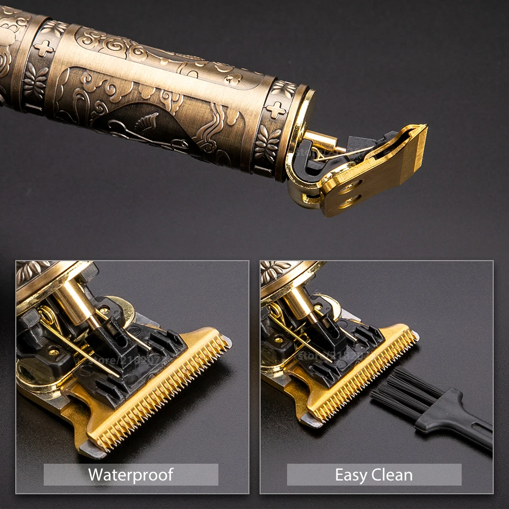 

Hair Trimmer For Man USB Rechargeable T-Outliner LCD Hair Clipper Barber Shop Men's Shaver Trimmer Beard Hair Cutting Machine