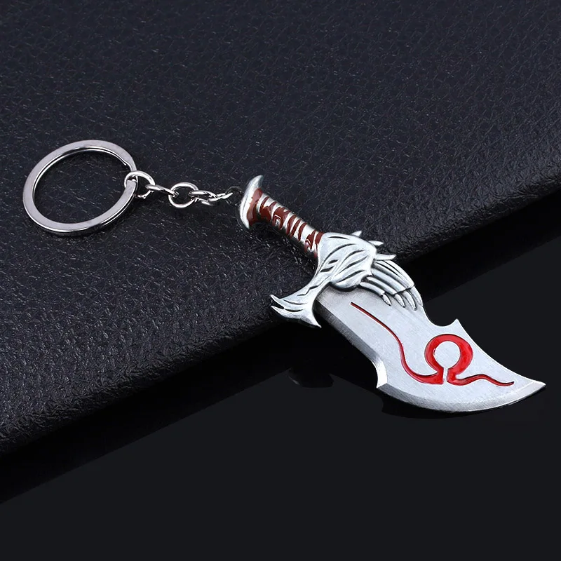 God Of War 4 брелок с логотипом Kratos Axe нож брелок для ключей меч OLYMPUS KRATOS оружие Модель кулон брелок для мужчин ювелирные изделия