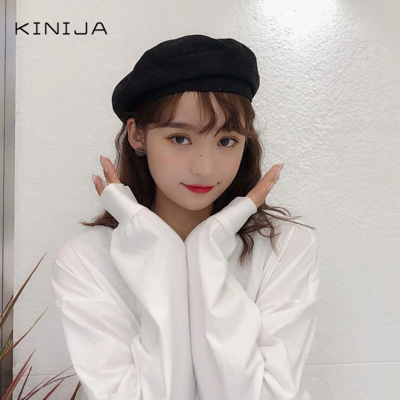 Корейский весенне летний осенний Универсальный тонкий дышащий берет для девушек