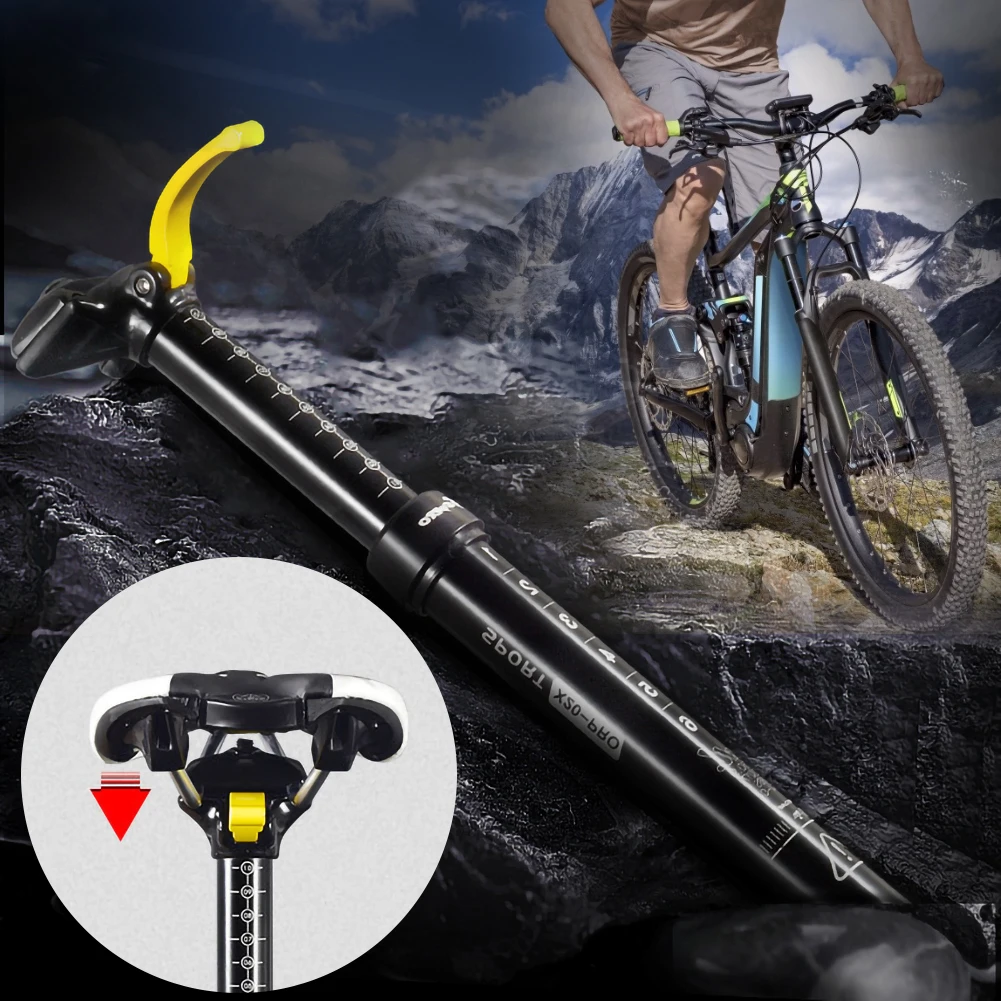 Cycling Hydraulic Seatpost Shock Absorber MTB Bicycle Seat Post Mountain Bike Road post Parts 30.9/31.6mm 100mm | Спорт и