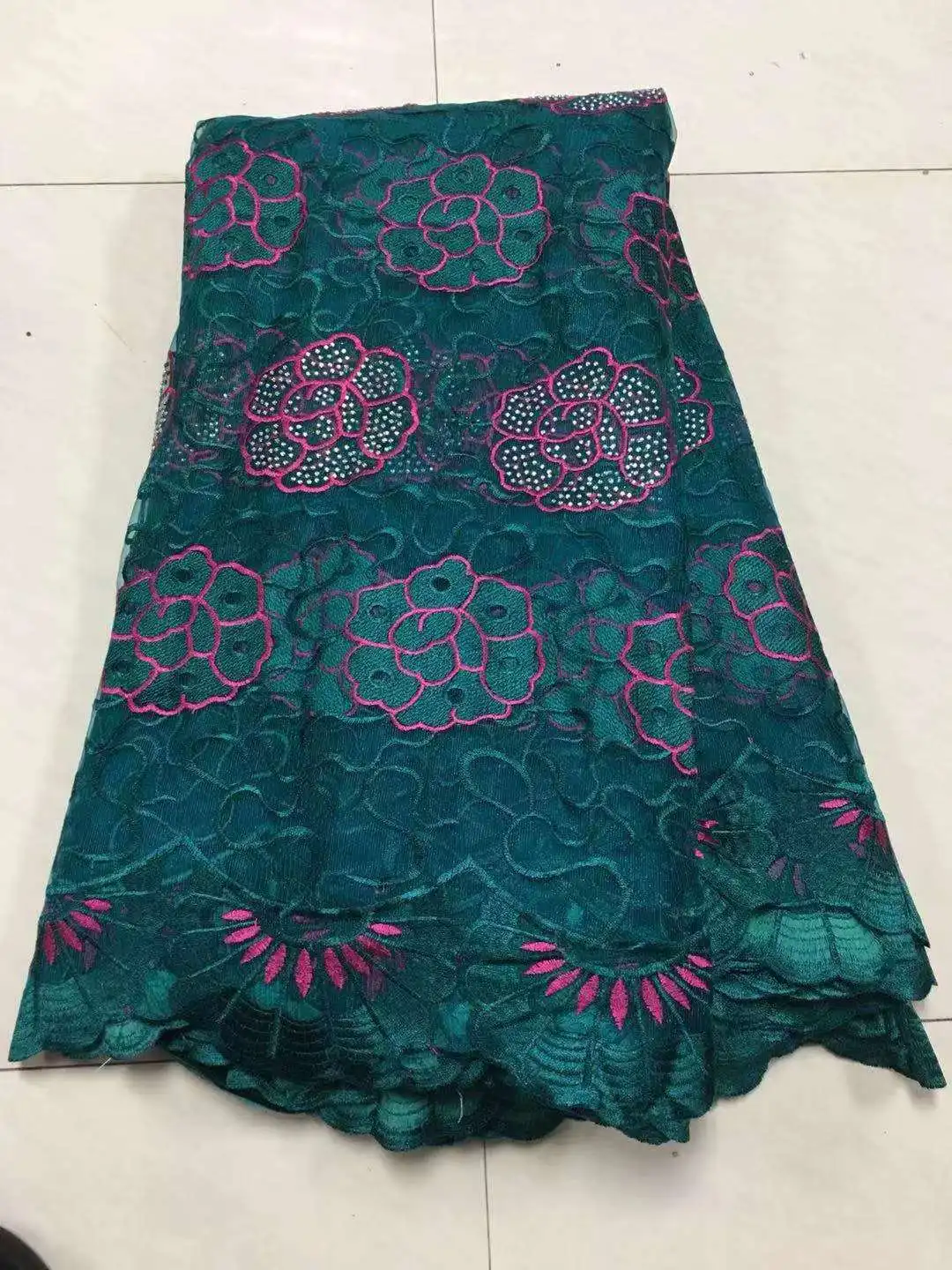 

Green Swiss Voile Lace In Switzerland High Quality Embroidery African Lace Fabric Fashion French Cotton Lace Tulle Fabric