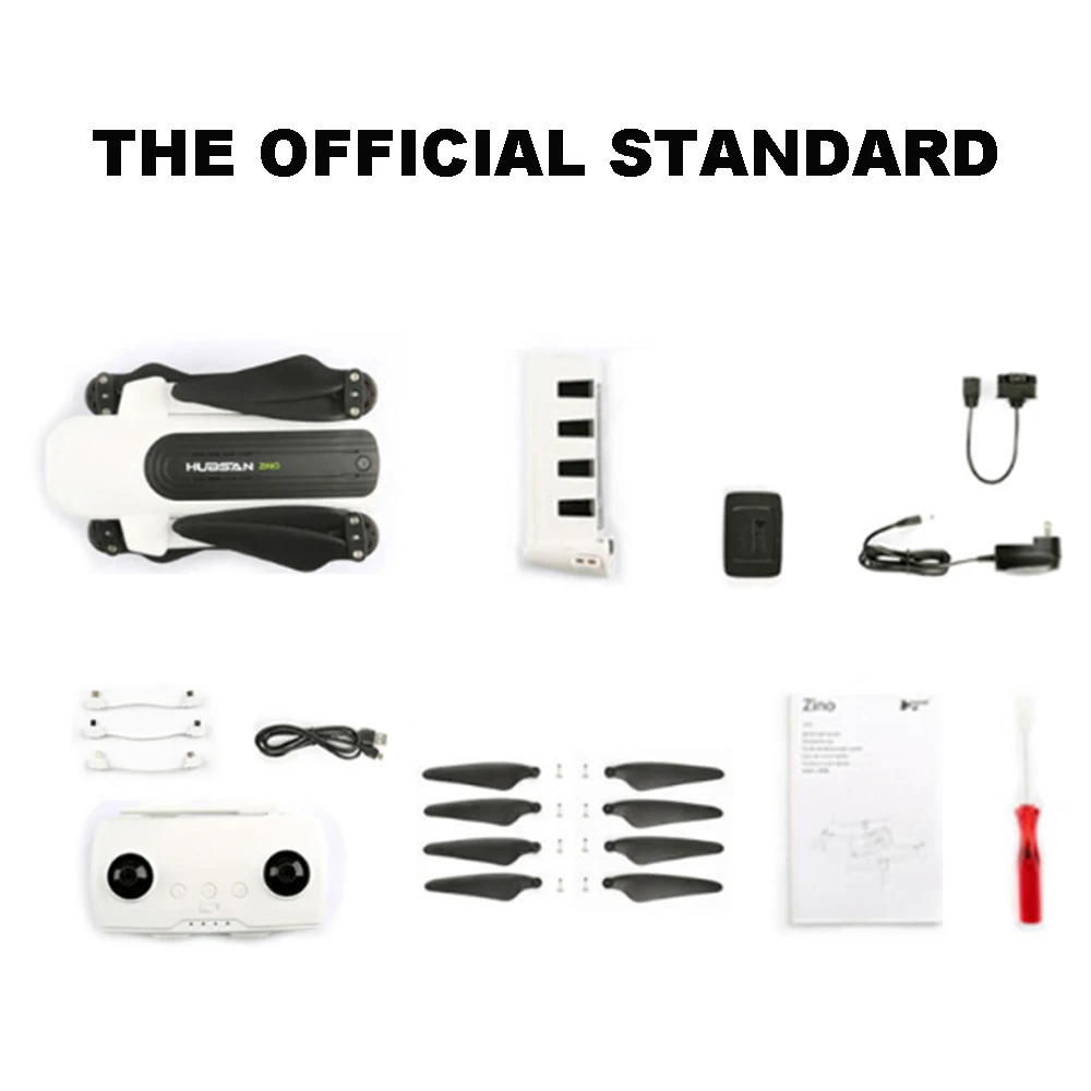 Standard meal Лидер продаж Hubsan H117S Zino gps 5,8 Г 1 км Складная рукоятка с видом от первого лица в формате 4K UHD, Камера 3-осевому гидростабилизатору Дрон Квадрокоптер с дистанционным управлением гоночный автомобиль - Цвет: Standard meal