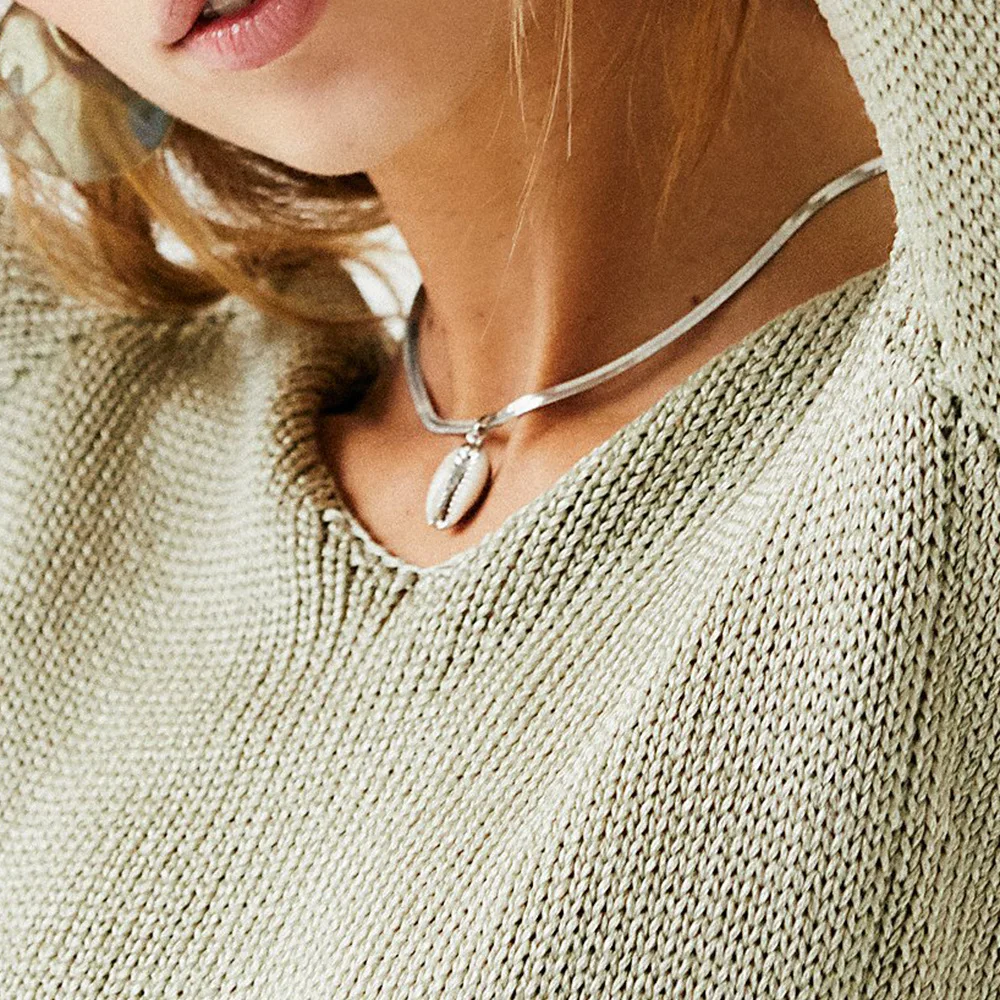 Женское Ожерелье-чокер с подвеской в виде ракушек | Украшения и аксессуары