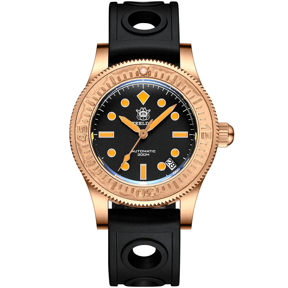 

STEELDIVE 1952S Bronze Watch Men Watches Automatic Luxury Limited Version Wristwatch For Men Sapphire Crystal Bronze Diver Watch