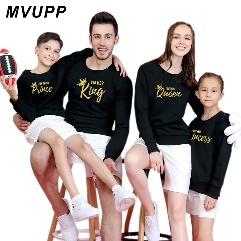 Семейная длинная футболка для мамы и дочки Одинаковая одежда папы сына