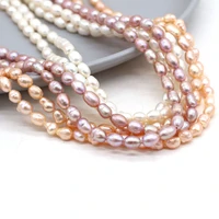 high quality natural freshwater pearl rice beads loose pearls bead for jewelry making diy charm bracelet necklace accessories