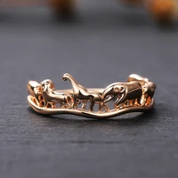 creative elephant lion dinosaur animal rings for women accessories female statement jewelry fashion women rings ornament