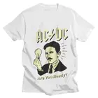 Мужская футболка с коротким рукавом, из хлопка, с изобретателем Николы Тесла Рокс, физика, наука, энергия футболка с изображением Эдисона