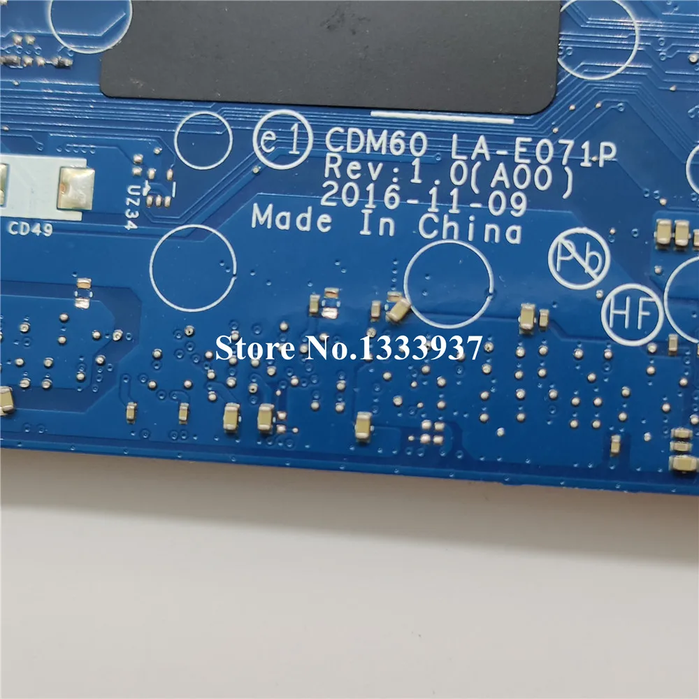 Kaufen Für Dell Latitude 5280 Laptop Motherboard I5-7300U CDM60 LA-E071P CN-04T711 04T711 4T711 Voll Getestet Mainboard