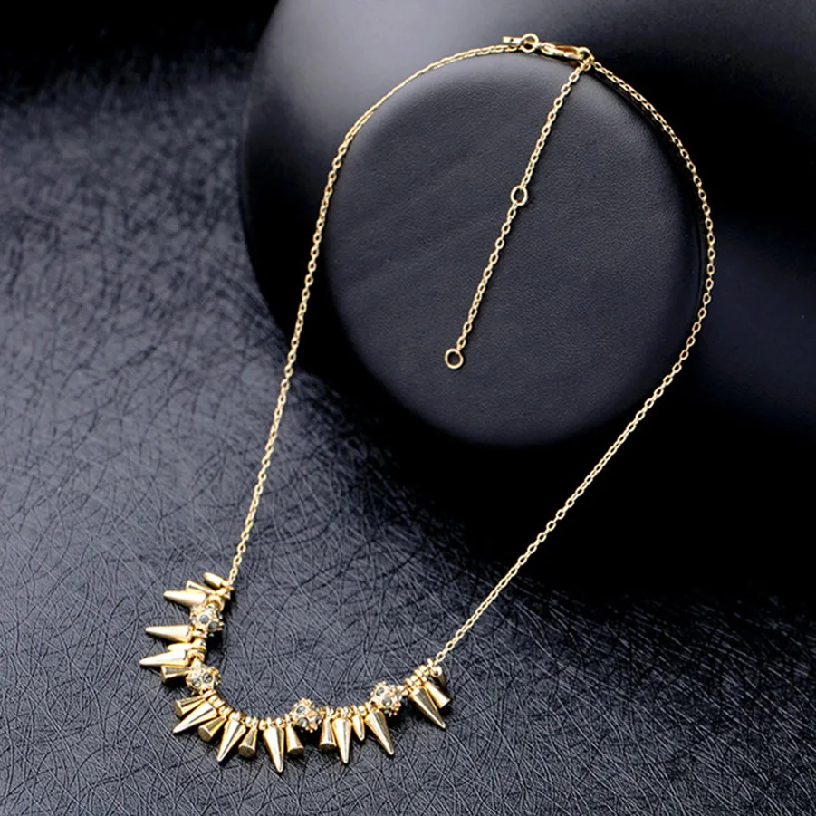 Женское/Мужское колье-чокер с кристаллами длинная цепочка