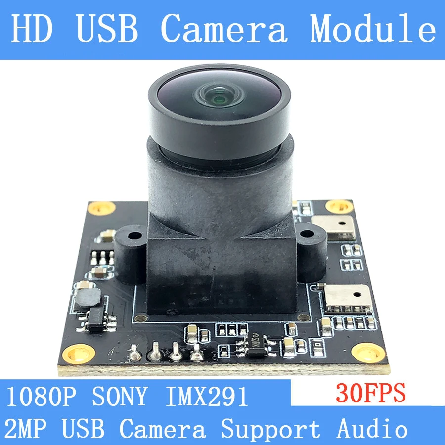 Веб камера SONY IMX291 с низким освещением 2 МП HD 1080P USB UVC 30 кадров в секунду широкий