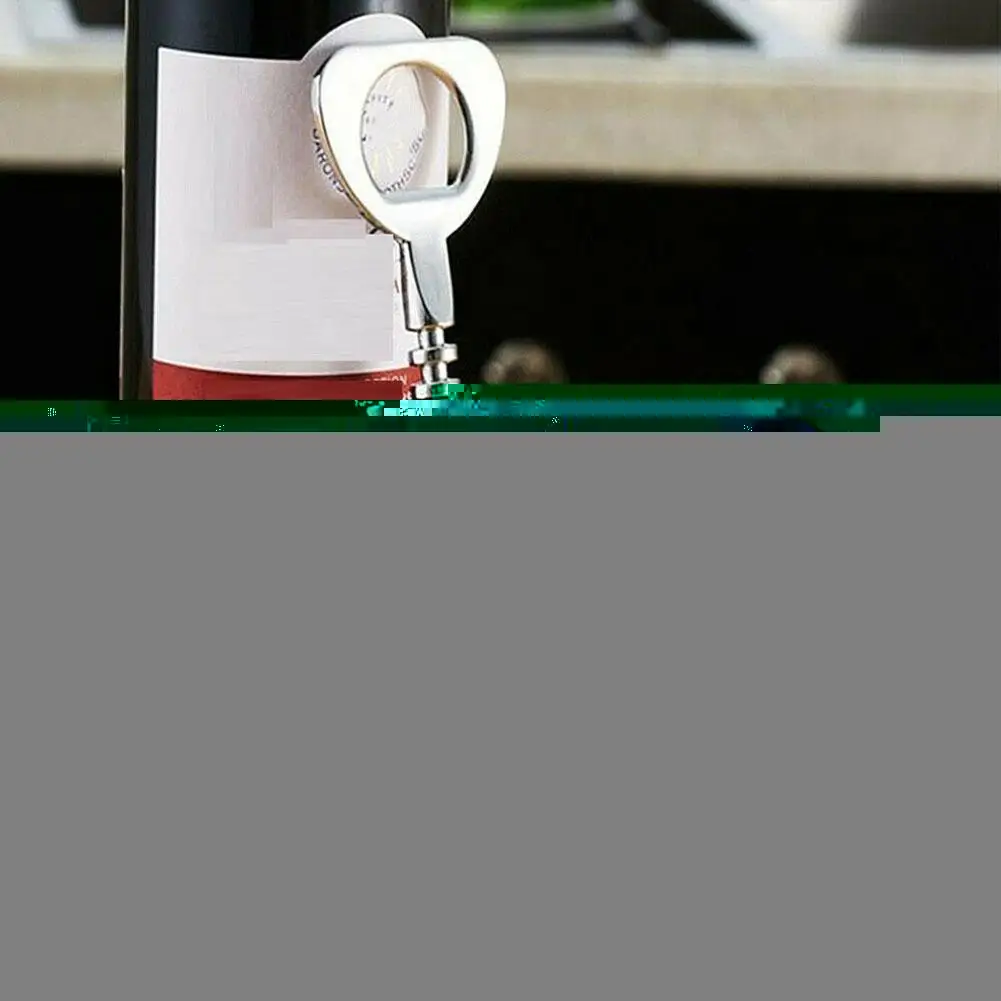 

Professional Zinc AlloyWine Bottle Opener Handle Pressure Corkscrew Tool Red Opener Wine Accessory Kitchen Bar H0G7