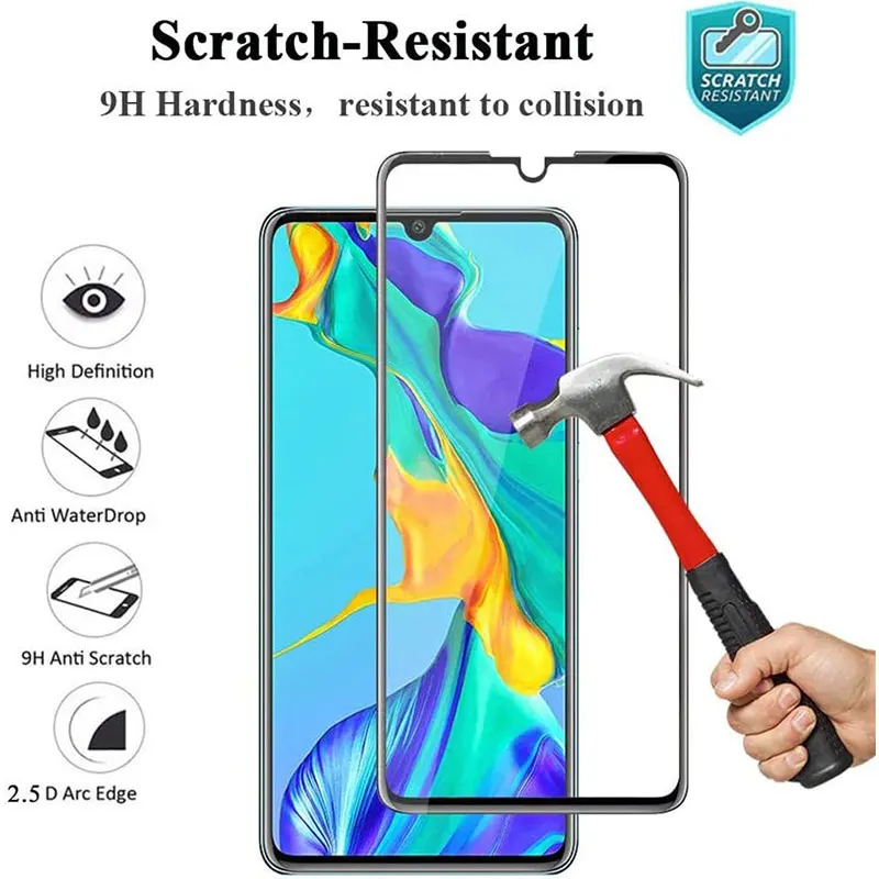 3d curved tempered glass on the screen protector for huawei p30 p40 p50 pro p20 tempered glass for huawei mate 20 40 pro 30 lite free global shipping
