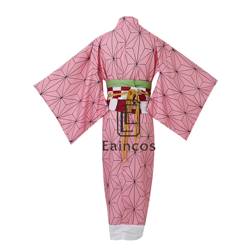 Кимоно незуко из аниме истребитель демонов маскарадная форма для Хэллоуин