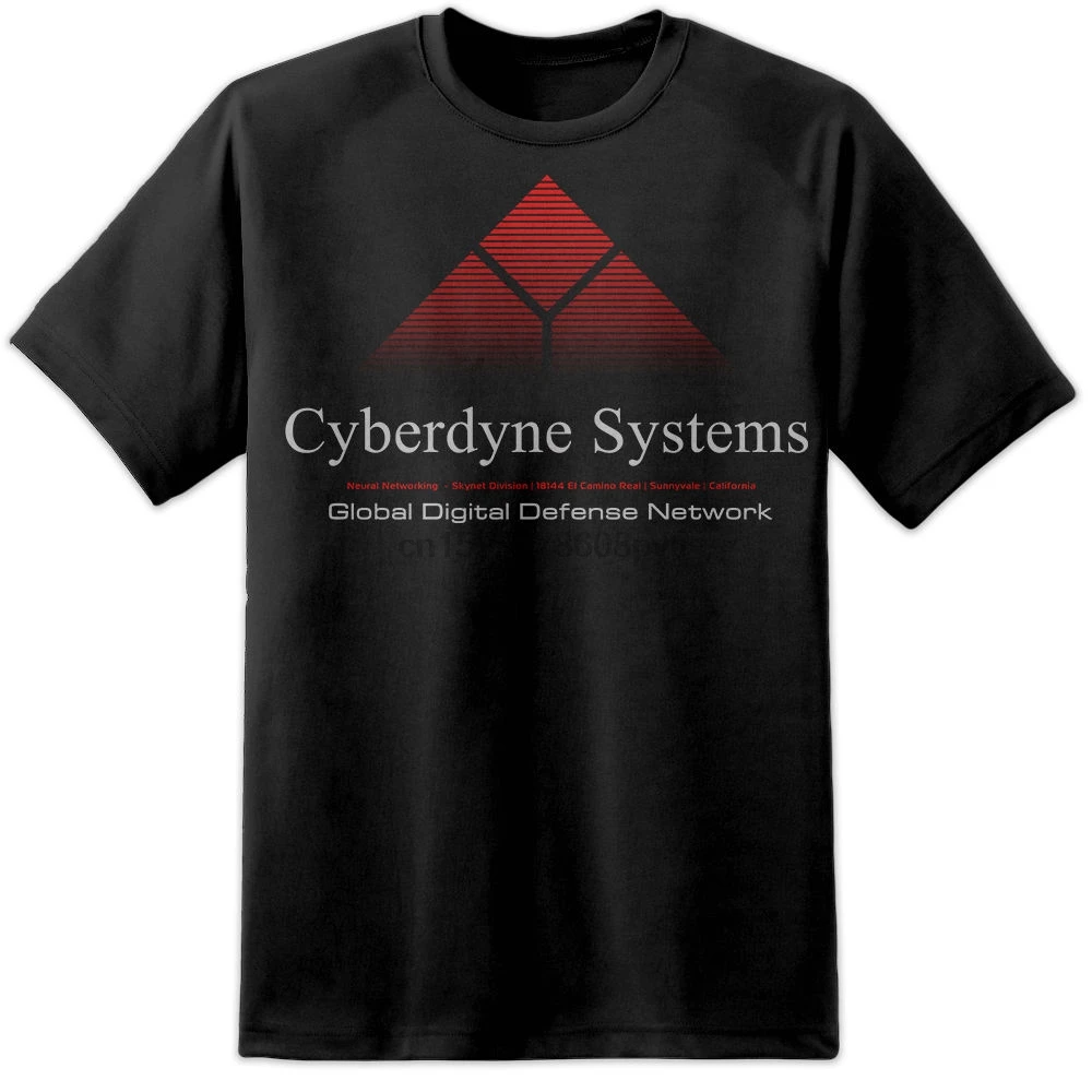 Cyberdyne Systems Терминатор логотип фильм футболка (S 3Xl) Ретро Хищник пришельцы