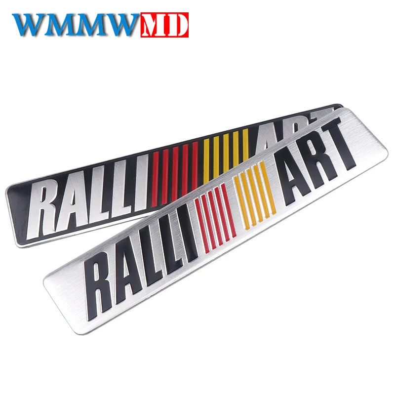 

3D Metal Car Styling Ralliart Aluminum Emblem Sticker For Mitsubishi Asx Lancer Pajero Outlander L200 Delica Eclipse Galant