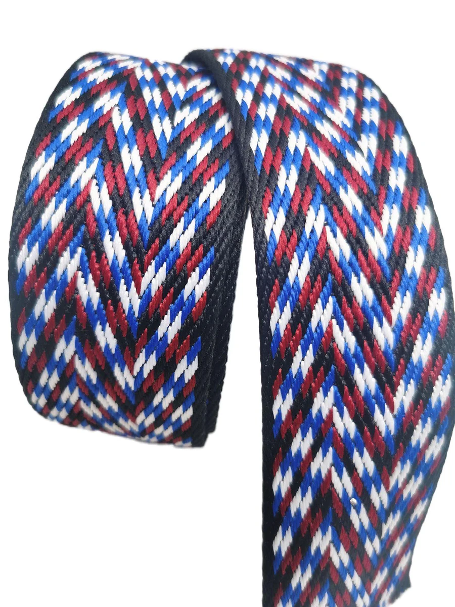 

2021 Hot Sale Jacquard Polyester Webbing Strap For Bag 2" 50MM V Pattern